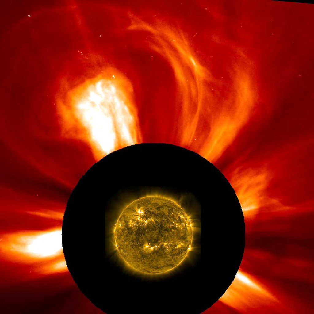 Double barreled solar event